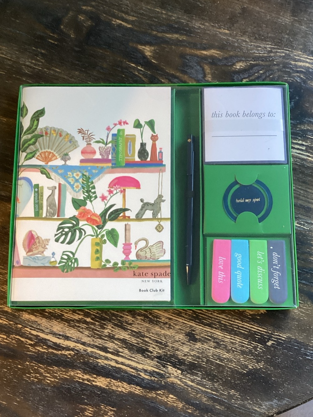 kate spade Bookshelf Book Club Kit